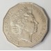 AUSTRALIA 2000 . FIFTY 50 CENTS COIN . MILLENNIUM . ERROR . CUDS ON THE DATE